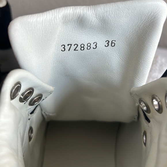 Balenciaga High Top Black & White Marble Sneakers Size 36 - Picture 12 of 14